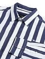 Flying Machine Vertical Stripe Pure Cotton Shirt