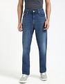 Tommy Hilfiger Light-Wash Slim-Fit Mid Rise Jeans