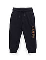 U.S. Polo Assn. Kids Boys Pure Cotton Brand Print Track Pants
