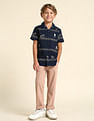 U.S. Polo Assn. Kids Boys All Over Printed Regular Fit Shirt