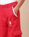 U.S. Polo Assn. Kids Girls Regular Fit Cargo Track Pants