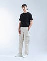 Flying Machine Relaxed Tapered Fit Twill Cargos
